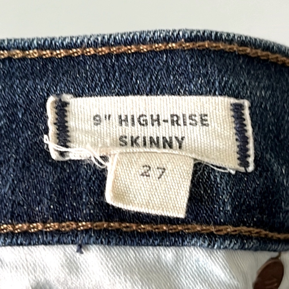 Madewell 9” High Rise Skinny Jean / SZ 27 - Picture 4 of 9